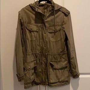 Aritzia Talula Troop Utility Hooded Jacket - Army